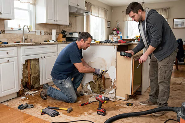 Kitchen Water Damage Repair Kenmore